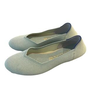 Rothy's The Flat Round Toe Slip On Shoes Womens 9.5 Mint Green